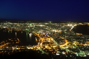 日本三大夜景の函館