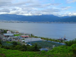 武田勝頼が生まれた諏訪湖の風景