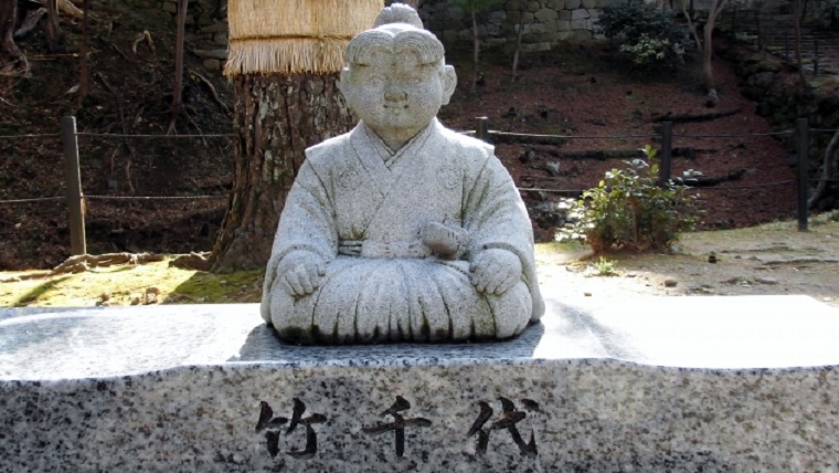 徳川家康の幼少期の竹千代像