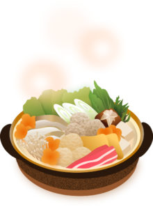 冬の野菜を使った鍋物