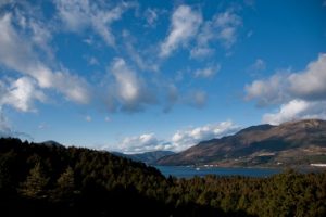 芦ノ湖の遠景