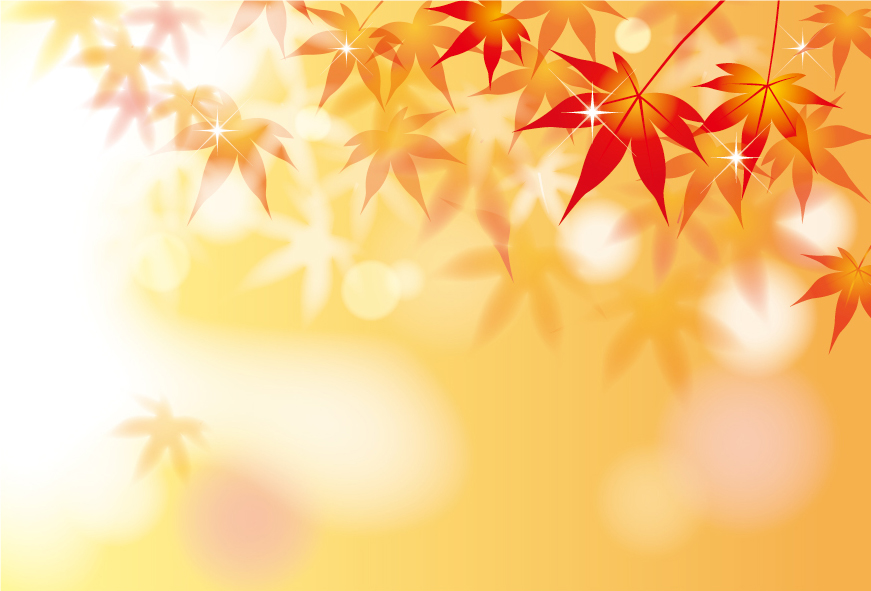 秋の紅葉のイラスト