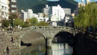日本三名橋の一つと言われる長崎の眼鏡橋