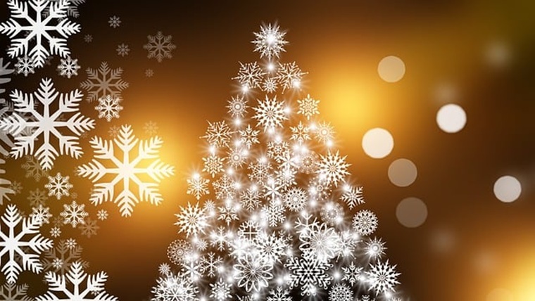 幻想的なクリスマスツリー